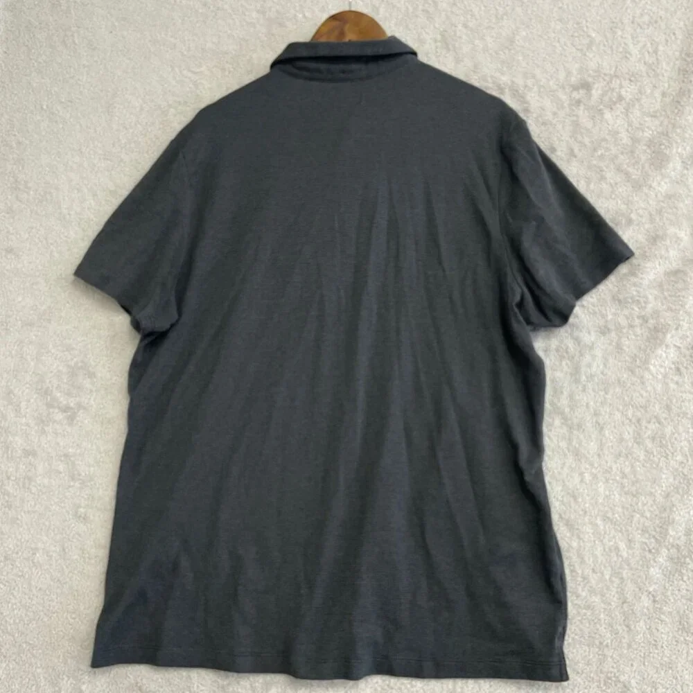 NWOT Banana Republic Men's XXL Polo Shirt Striped Short Sleeve Cotton Stretch